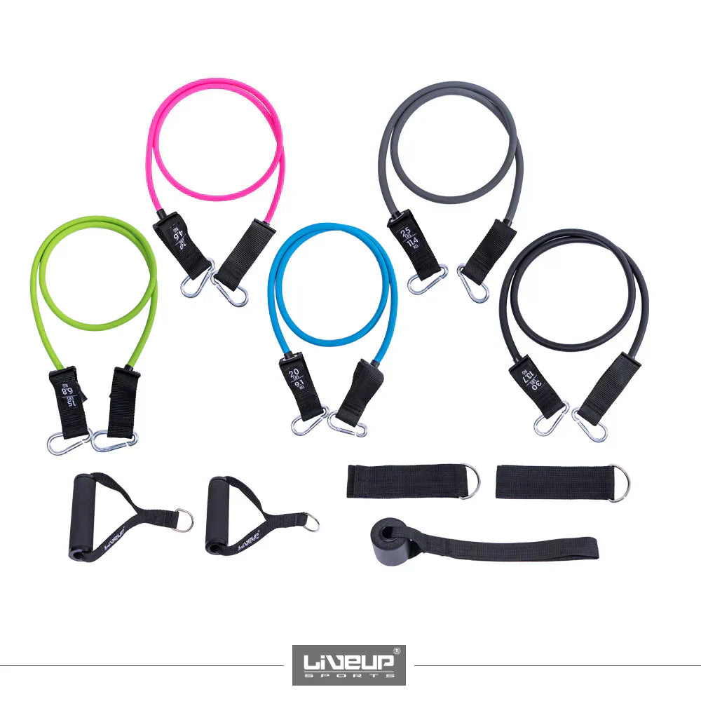 LIVE UP 5 in 1 Resistance Tube Set LS3625 Online in Pakistan | Sports Nation