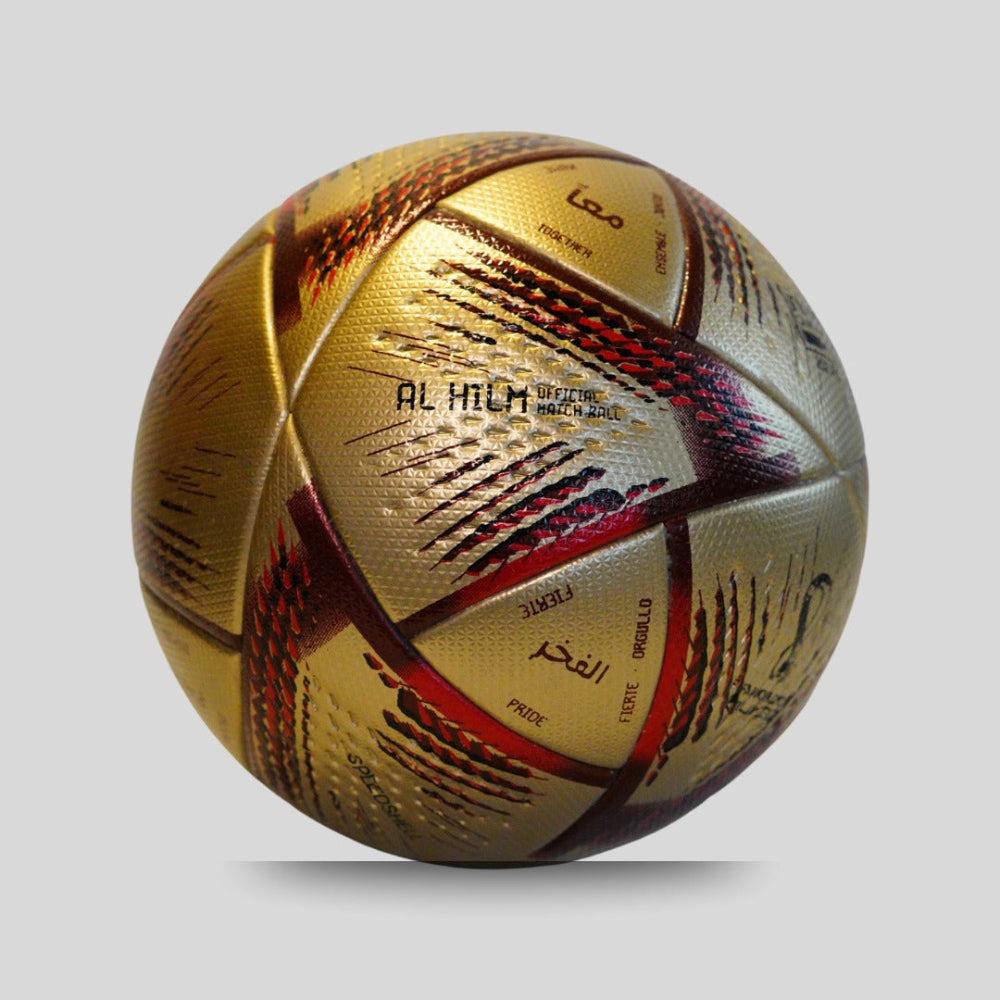 Adidas FIFA World Cup Final Qatar 2022 Al Hilm Gold Football Available in Pakistan | Sports Nation