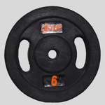 LIFTUP Regular Rubber Weight Plate 6KG – 1 Inch Hole | Gym & Home Workout