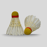 BABER SPECIAL FEATHER BADMINTON SHUTTLECOCK (PACK-12 WHITE)-(N0704)