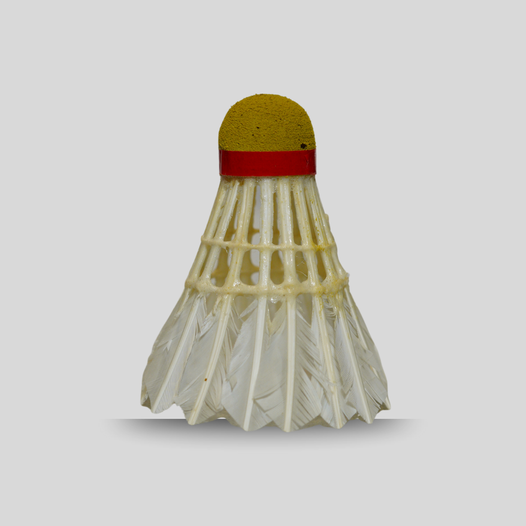 BABER SPECIAL FEATHER BADMINTON SHUTTLECOCK (PACK-12 WHITE)-(N0704)