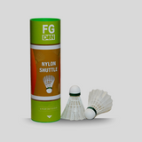 FG DON BADMINTON SHUTTLECOCK  PLASTIC (PACK-6 WHITE)