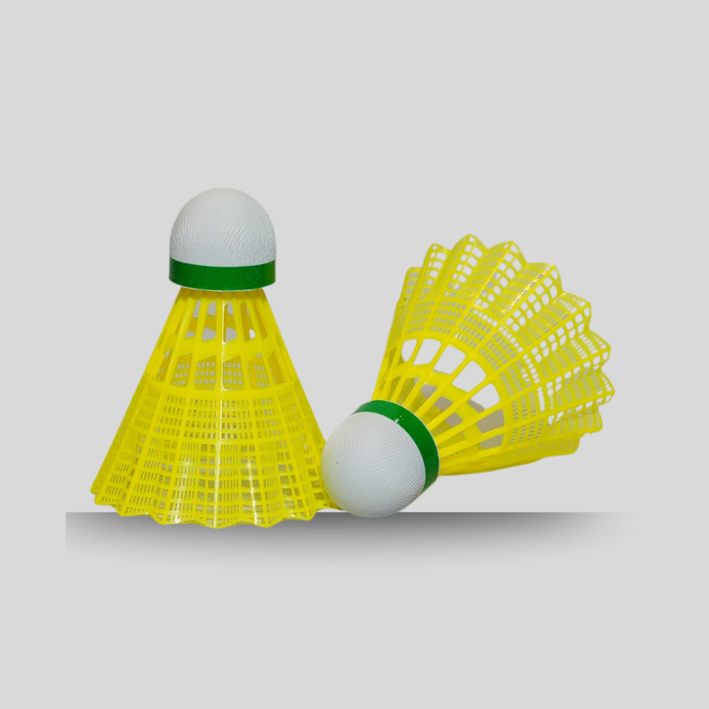 TRUMP BADMINTON SHUTTLECOCK PLASTIC GOLD T-607 (PACK-6 GOLDEN)