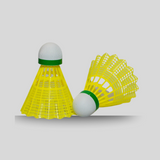 TRUMP BADMINTON SHUTTLECOCK PLASTIC GOLD T-607 (PACK-6 GOLDEN)