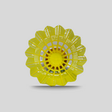 TRUMP BADMINTON SHUTTLECOCK PLASTIC GOLD T-607 (PACK-6 GOLDEN)