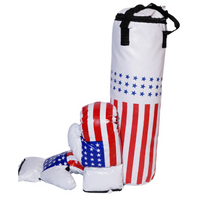 BOXING PUNCHING BAG & GLOVES SET LARGE KIDS