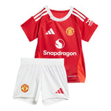 ADIDAS MANCHESTER UNITED GARNACHO HOME FOOTBALL KIT KIDS