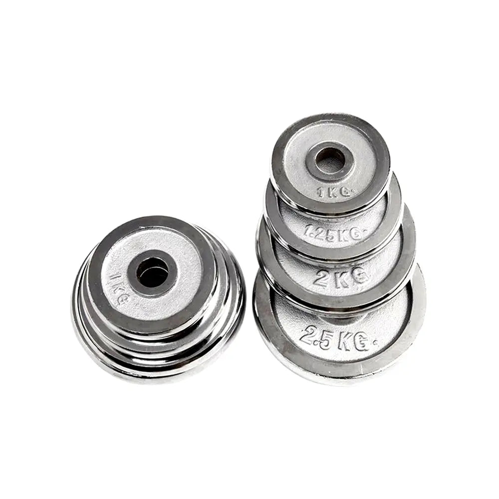 GYM WEIGHTLIFTING STAINLESS STEEL PLATES 2 KG