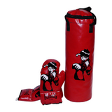 BOXING PUNCHING BAG & GLOVES SET MEDIUM KIDS