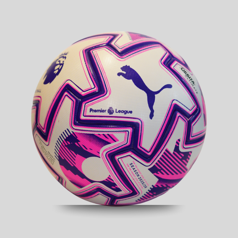 PUMA ORBITA ULTIMATE PREMIER LEAGUE BALL PROFECT BLANCES 2025-2026 FOOTBALL PASTED