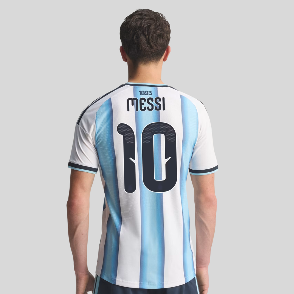 Argentina Messi World Cup 2026 Jersey | Player Version Football Shirt 3D Silicon Premium Fabric
