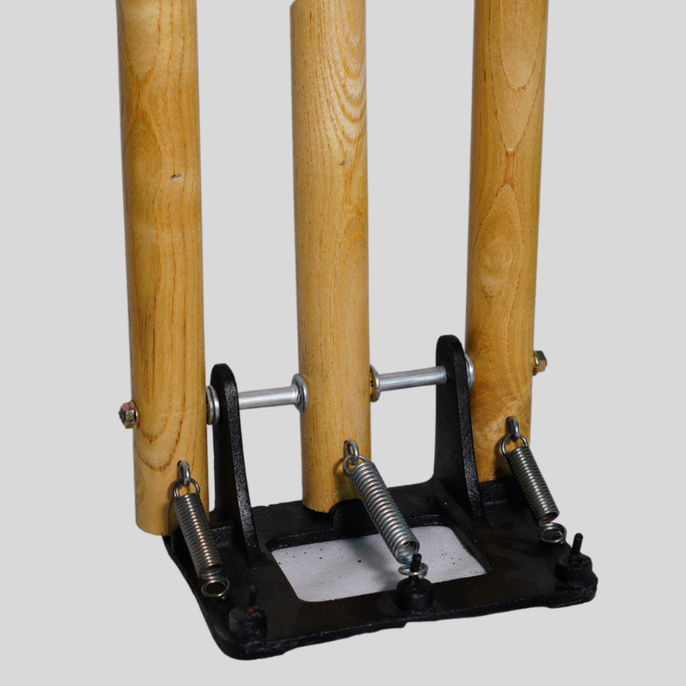 WOODEN SPRING WICKET WITH BASE SPORTS NATION