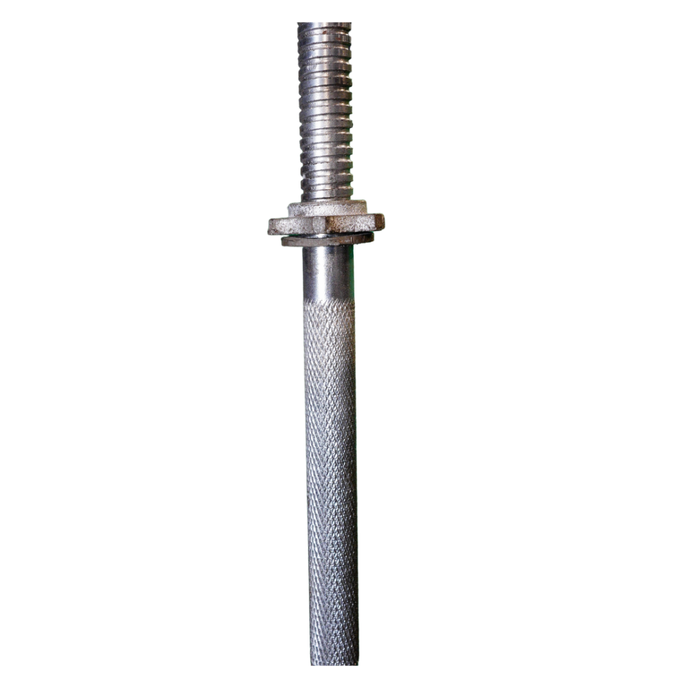 HOME GYM  WORKOUT STEEL ROD 5 FEET GOOD QUALITY WITH NUTS