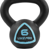 LIVE PRO FITNESS WEIGHT TRAINING KETTLE-BELL 6 KG LP-8041