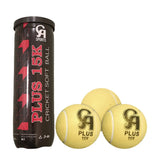 CA CRICKET SOFT BALL PLUS TAPE BALL 15-K PACK OF 3