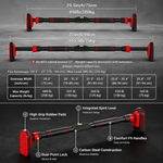Multi-Functional 3.5 Feet Pull-Up Bar | Adjustable Door Gym Bar for Home Gym Buy Sports Nation
