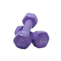 LIFTUP VINYL WEIGHT LIFTING DUMBBELLS PAIR 2 KG