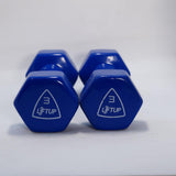 LIFTUP VINYL WEIGHT LIFTING DUMBBELLS PAIR 3 KG