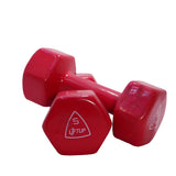 LIFTUP VINYL WEIGHT LIFTING DUMBBELLS PAIR 5 KG