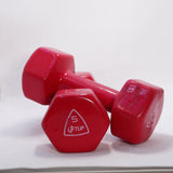 LIFTUP VINYL WEIGHT LIFTING DUMBBELLS PAIR 5 KG