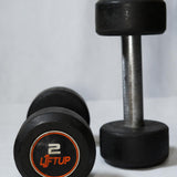 LIFTUP RUBBER WEIGHT LIFTING DUMBBELLS PAIR 2 KG