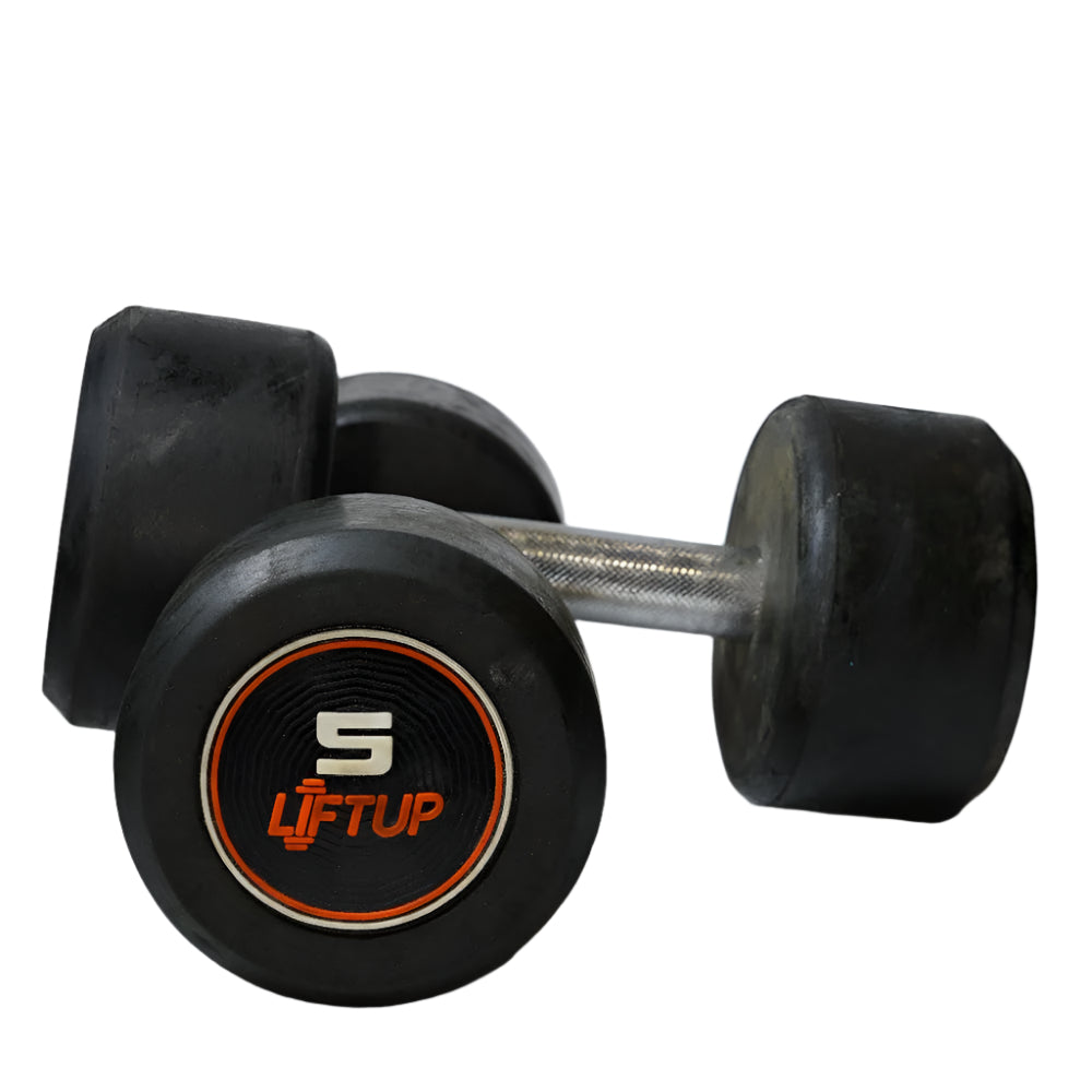 LIFTUP RUBBER WEIGHT LIFTING DUMBBELLS PAIR KG – Sports Nation
