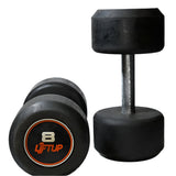 LIFTUP RUBBER WEIGHT LIFTING DUMBBELLS PAIR 8 KG