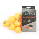 BLUE OCEAN ITTF Approved 3-Star 40+ TABLE TENNIS BALLS (6-PACK, ORANGE)