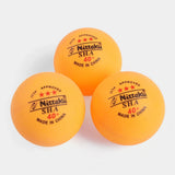 NITAKU ITTF Approved 3-Star 40+ TABLE TENNIS BALLS (3-PACK, ORANGE)