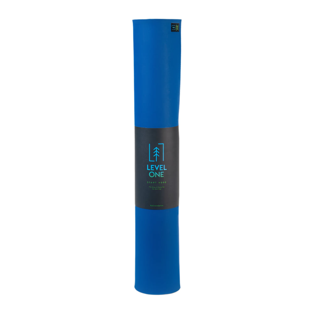 JADE LEVEL 1 GYM FITNESS YOGA MAT NATURAL RUBBER BLUE 4-MM, 24" WIDE & 68" LONG