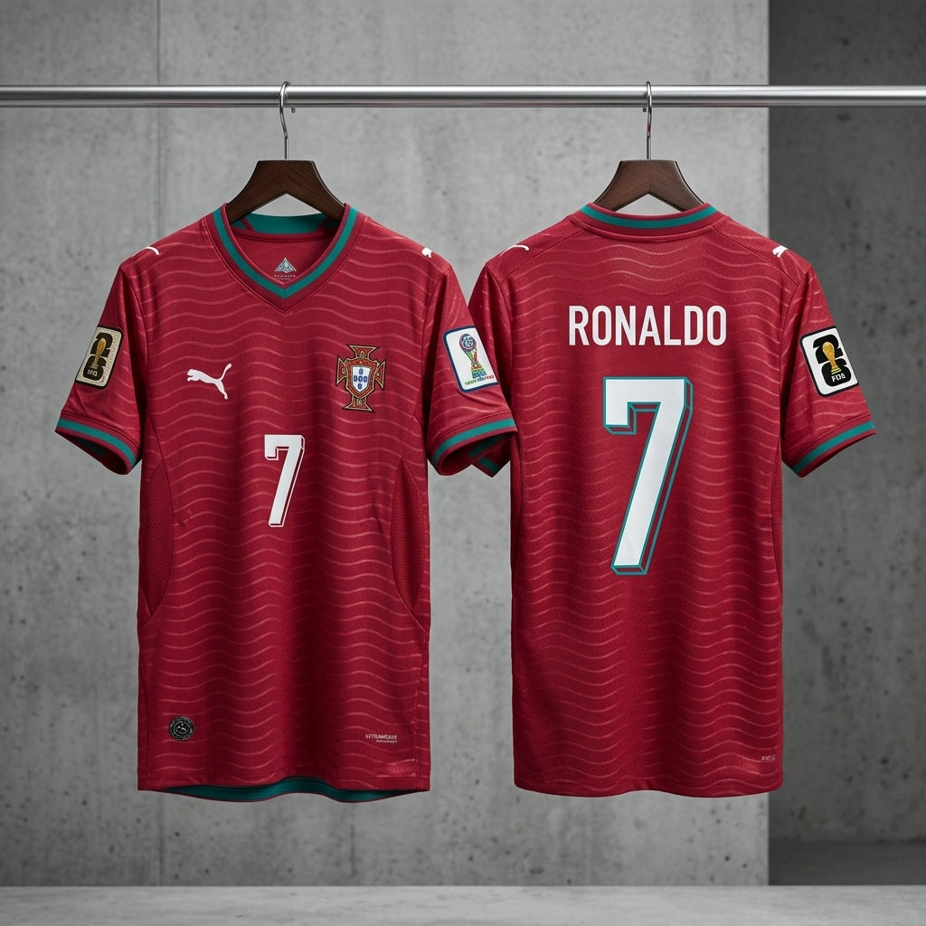 Puma Portugal Ronaldo Jersey 2026 | CR7 World Cup 2026 Player Version Football Shirt-Buy Sports Nation 3D Silicon Premium Fabric
