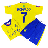 NIKE AL-NASR KAFD RONALDO HOME FOOTBALL KIT KIDS