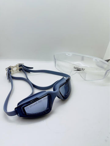 Swimming Goggles Speedo UV Unisex Grey