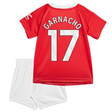 ADIDAS MANCHESTER UNITED GARNACHO HOME FOOTBALL KIT KIDS