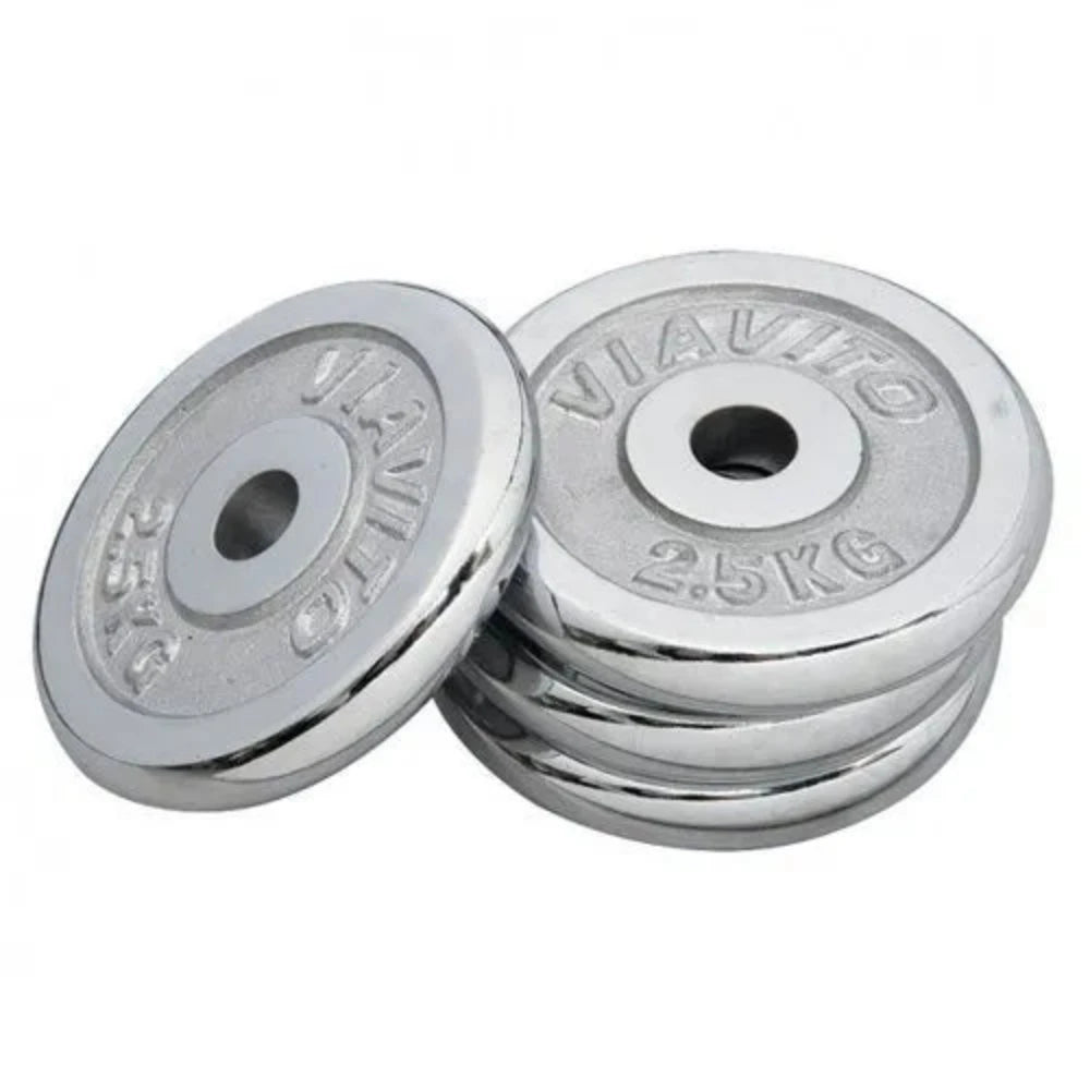 GYM WEIGHTLIFTING STAINLESS STEEL PLATES 2 KG
