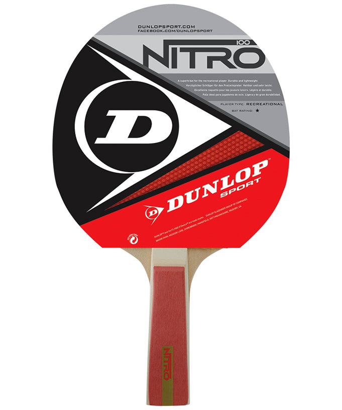 DUNLOP Nitro 100 Table Tennis Bat 10inch