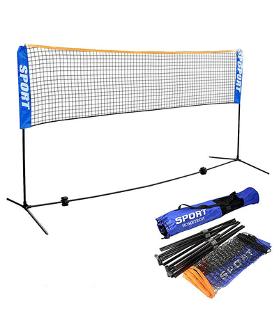 Badminton Pole With net Adjustable compact